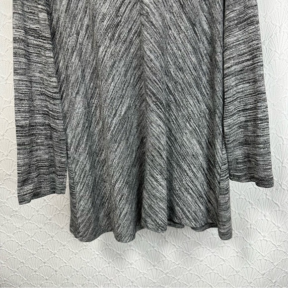 Shannon Ford New York Women’s Size 2X Gem Lined V-neck Heather 3/4 Sleeve Blouse - Picture 2 of 7